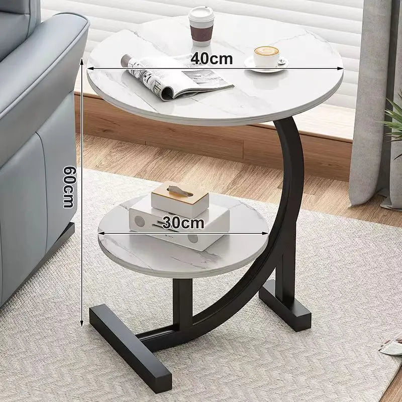 Stylish Compact Multi-Level Side Table - Image 6