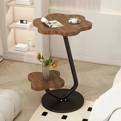 Floral Design Side Table with Storage Space - Image 4