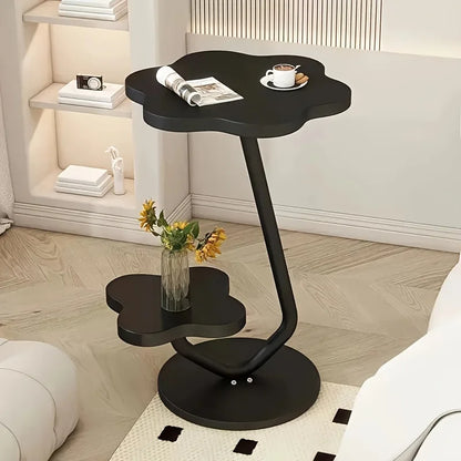 Floral Design Side Table with Storage Space - Image 6