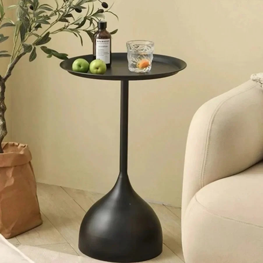 Scandinavian Round Metal Side Table - Image 4