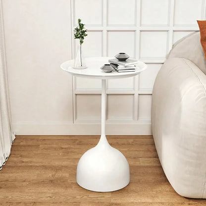 Scandinavian Round Metal Side Table - Image 6