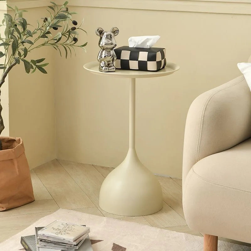 Scandinavian Round Metal Side Table - Image 7