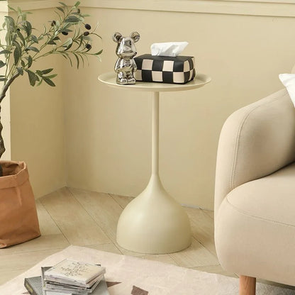 Scandinavian Round Metal Side Table - Image 7
