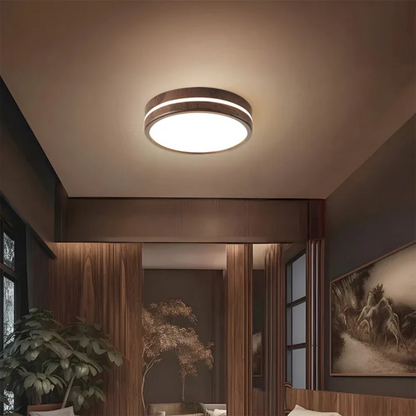 Stylish Wooden LED Ceiling Light Fixture - Image 4